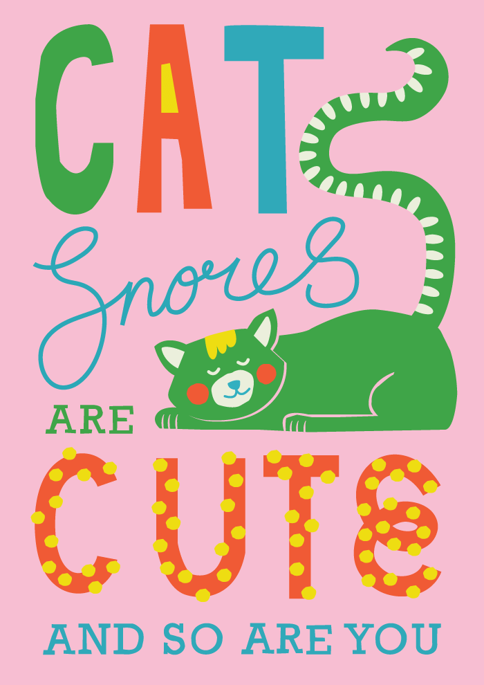 Cat Card by Cherbear Creative Studio