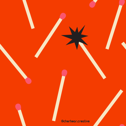 Matches Pattern by Cherbear Creative Studio