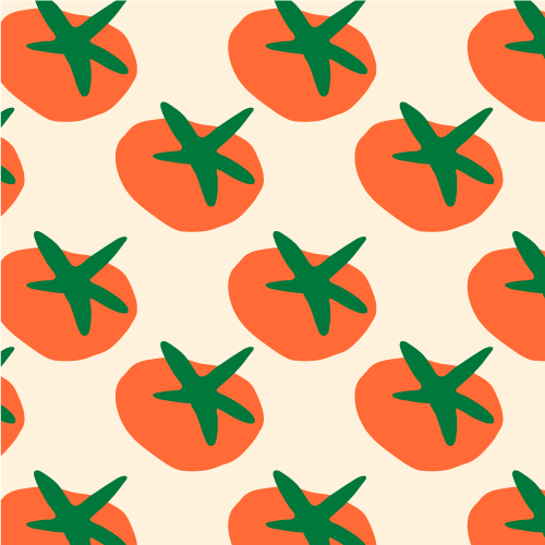 Freelance Illustrator - Cherbear Creative Studio - Tomatoes Pattern