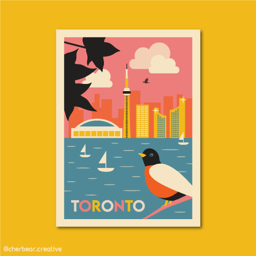 Toronto Illustration by Cherbear Creative Studio
